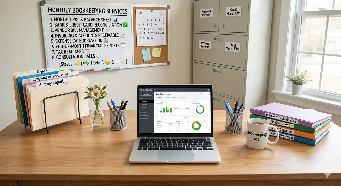 monthly bookkeeping services