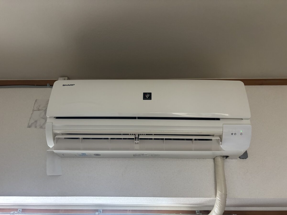 立川市でエアコンクリーニング｜シャープAY-L22DMを2台通常分解洗浄