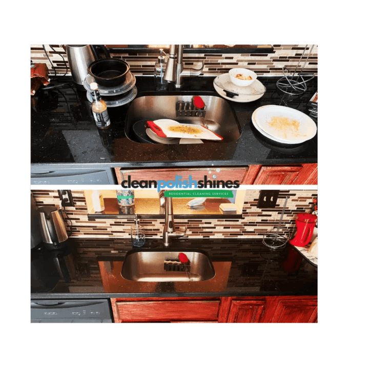 cleaned kitchen