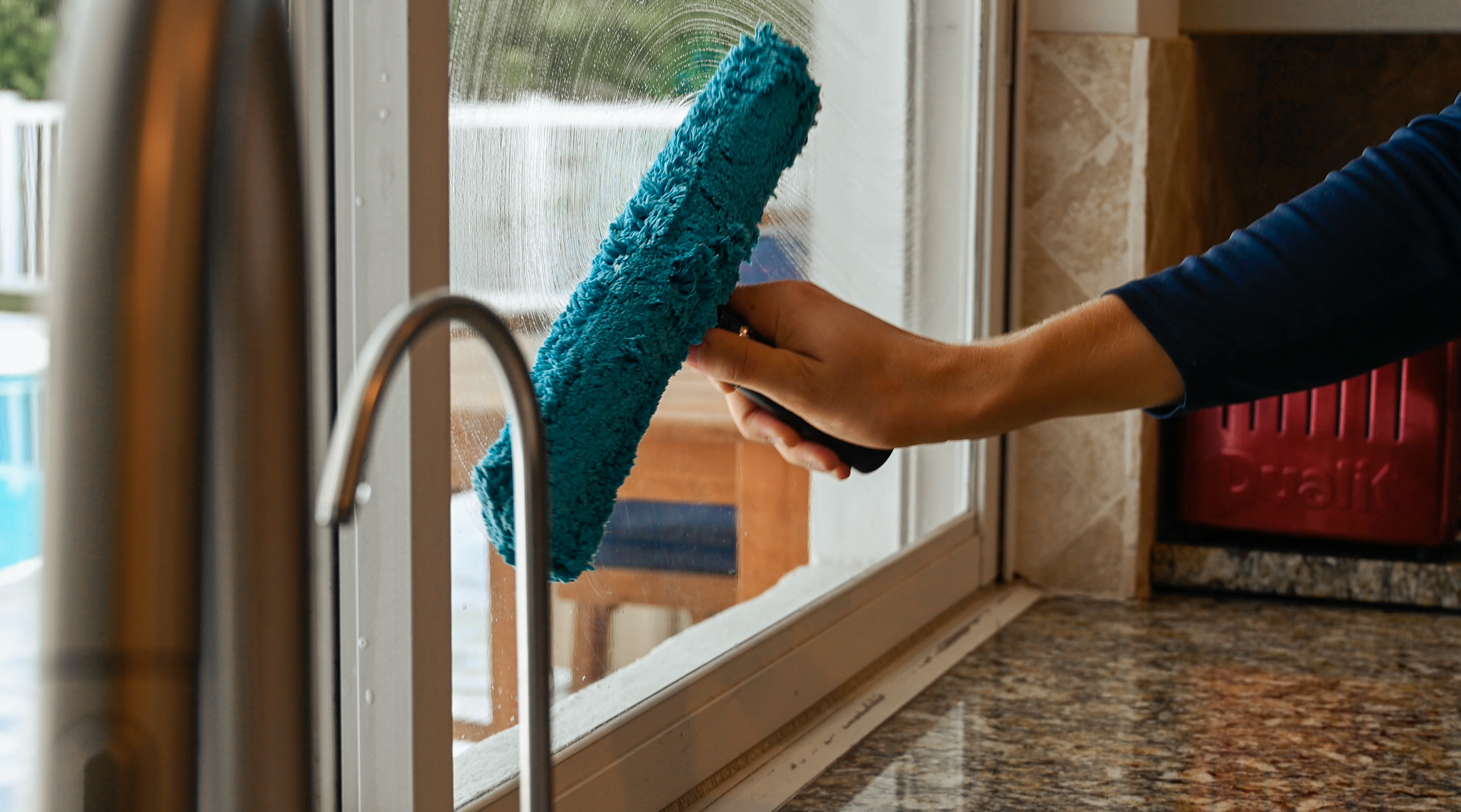 Professional interior window cleaning improving home brightness