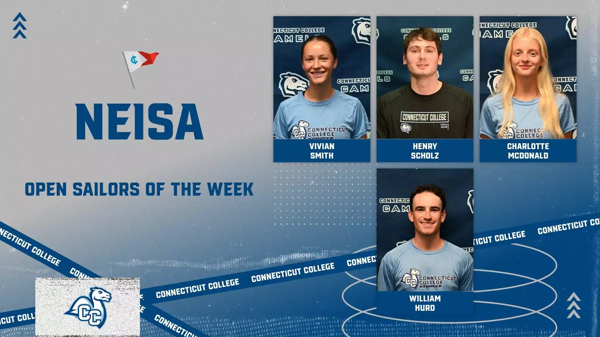 Four Connecticut College Sailors Earn NEISA Open Sailors of the Week After Dramatic Sherman Hoyt Trophy Victory