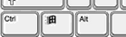 Windows: Crtl, Windows and Alt keys