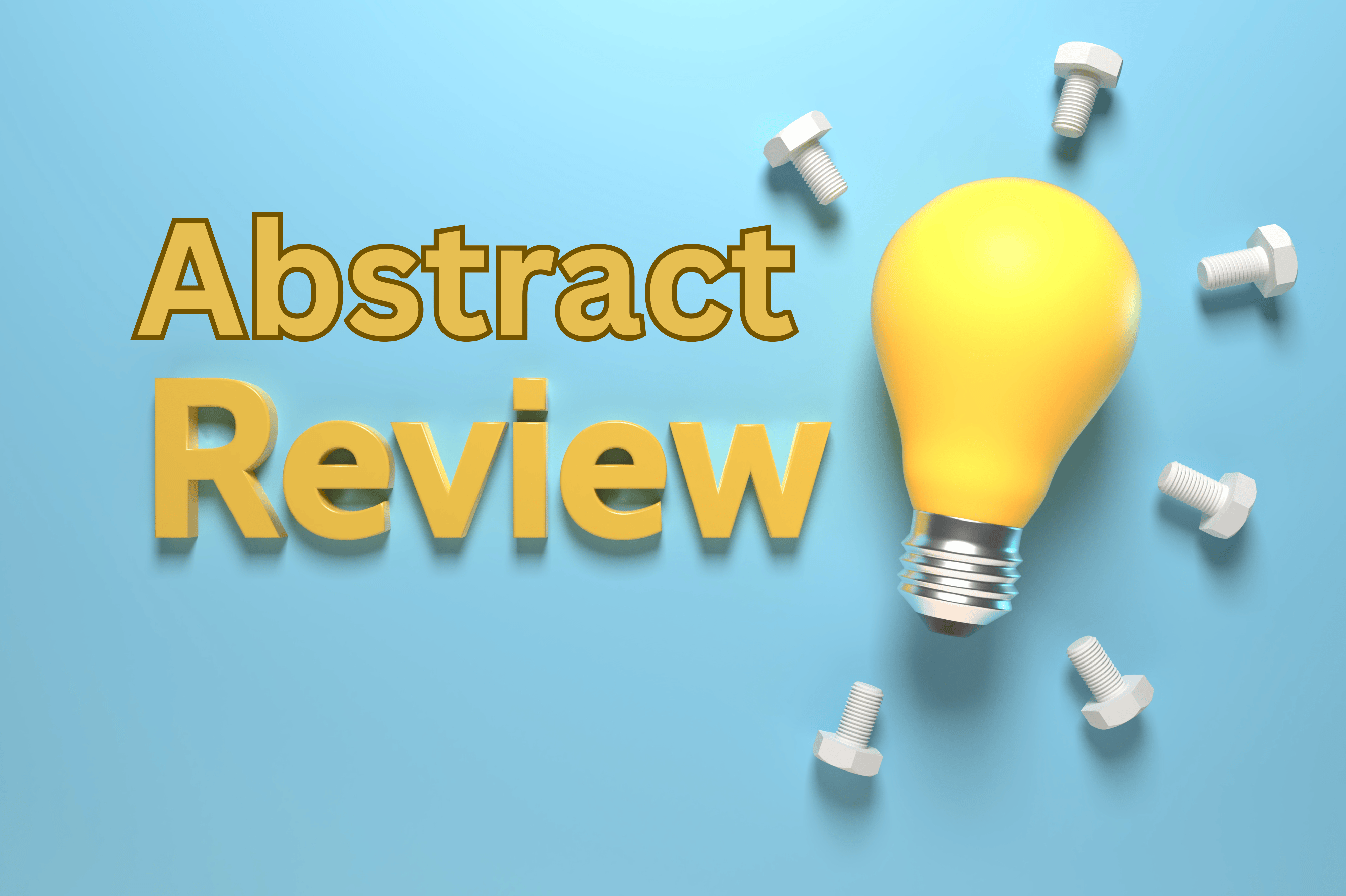 Book a 20 min abstract Review - $15