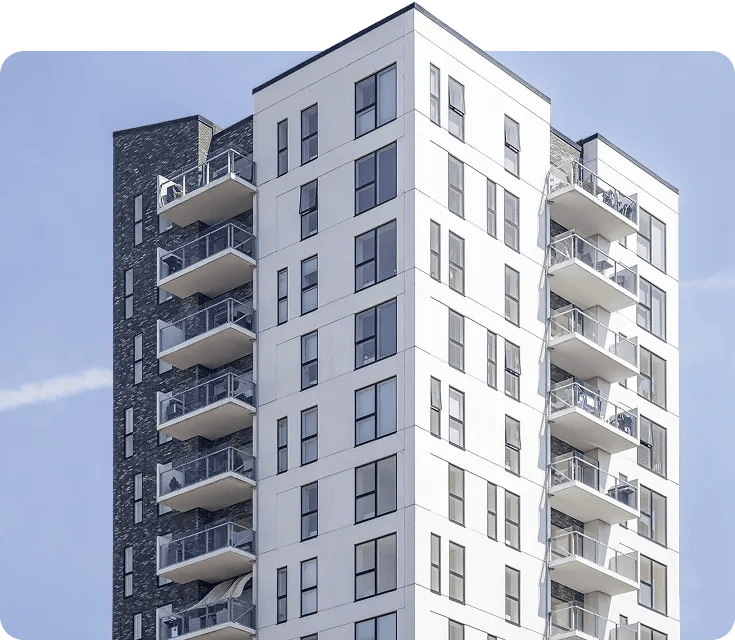 Apartment building managed through ClearFM vendor discovery