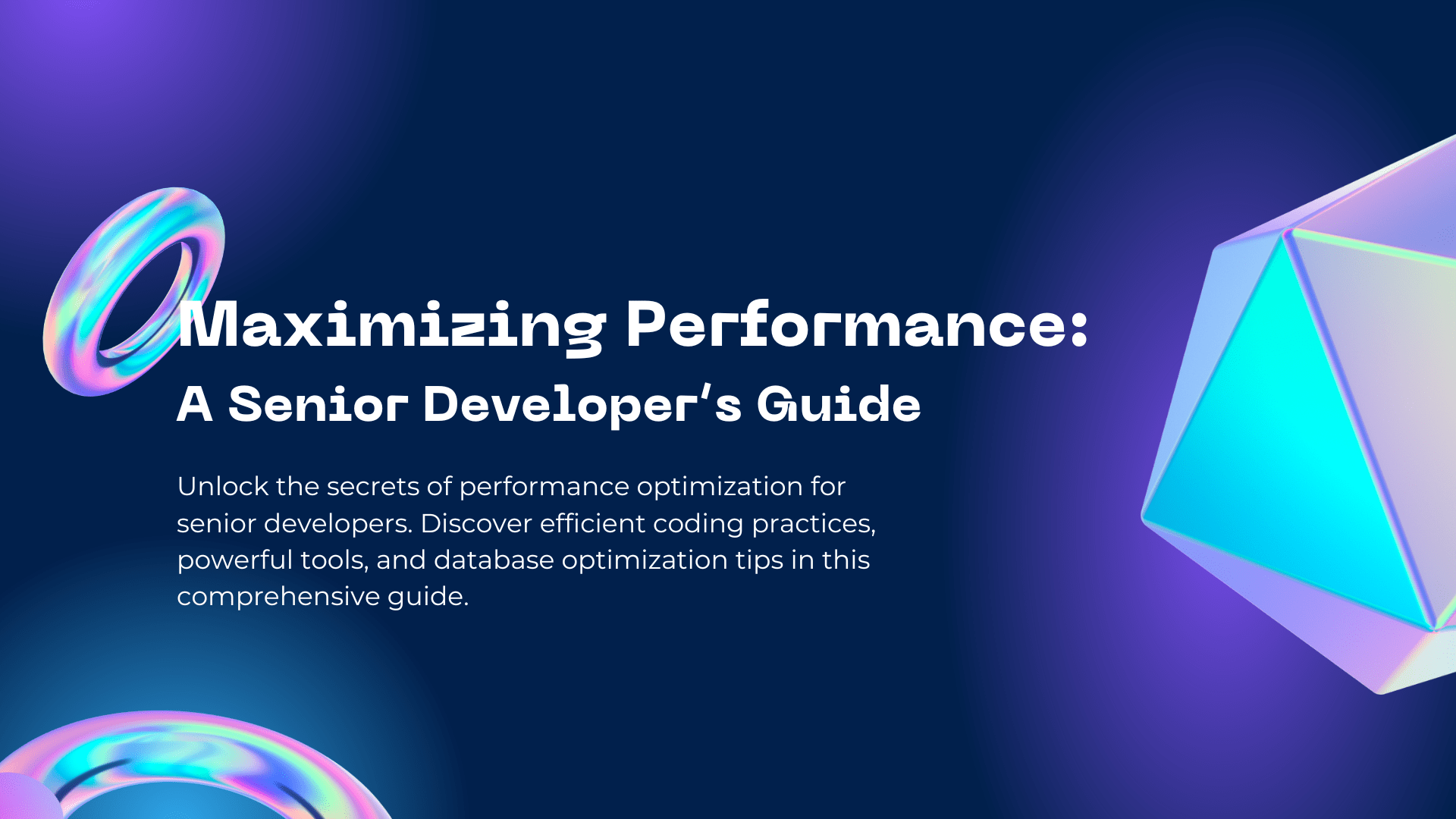 Performance Optimization Tips for Senior Developers