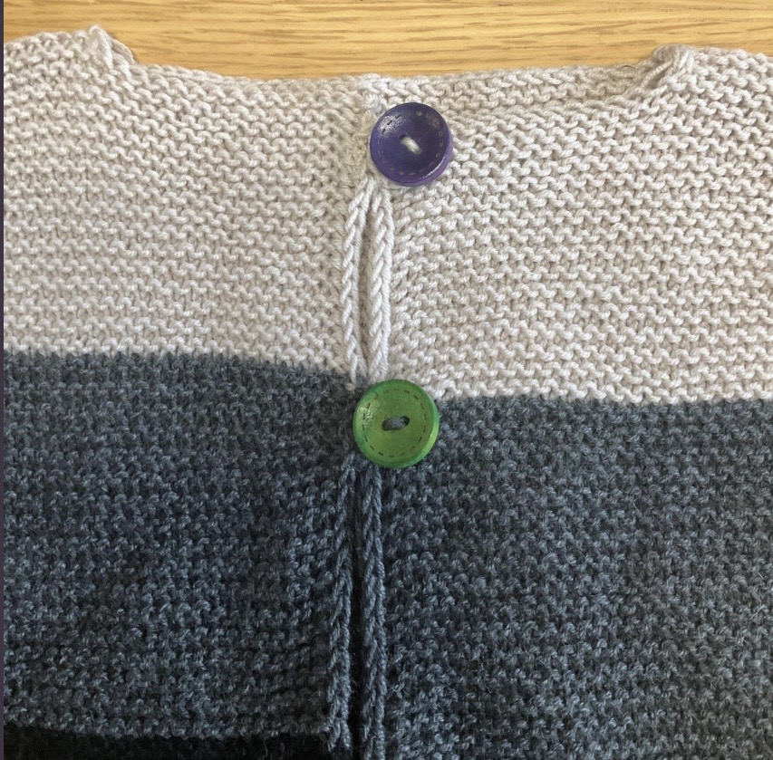 Gilet 3 couleurs  en laine mérinos