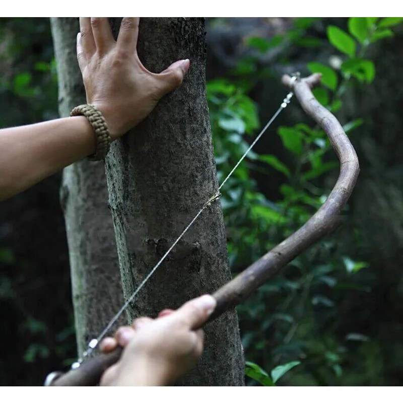 Outdoor Survival Draad Zag Rvs Camping Apparatuur Survival Gereedschap Wandelen Emergency Survival Gear Steel Hand Wire Saw