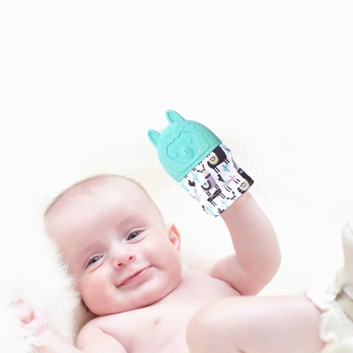 Hibobi Baby Siliconen Wanten Bijtring Mitten Voor Jongens Meisjes Baby Tandjes Handschoen Voor Pasgeboren Stop Zuigen Duim Speelgoed