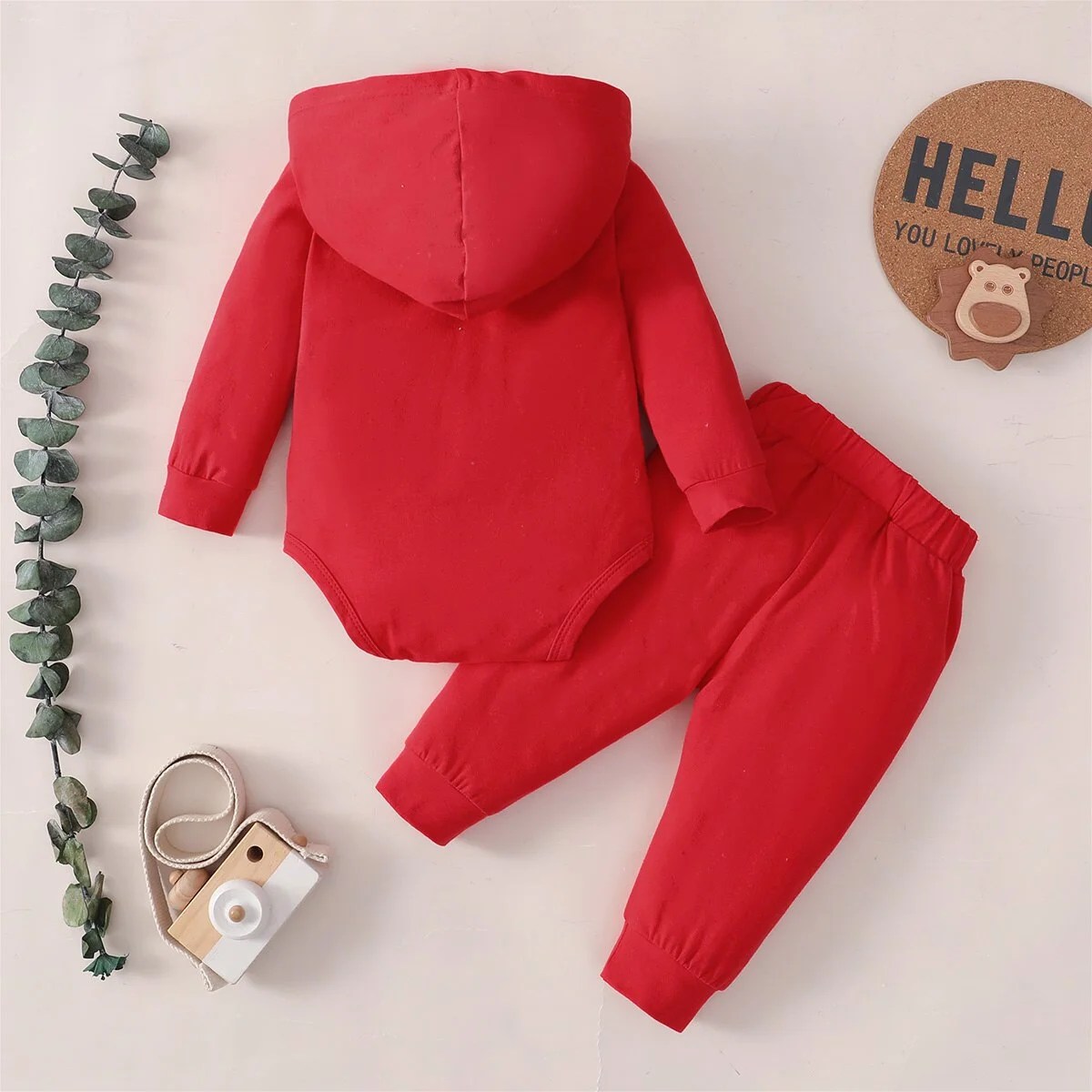 Hibobi 2 Stuks Pasgeboren Baby Boy Kleding Lange Mouwen Hooded Jumpsuit Top & Broek Baby Baby Romper Katoen Kids Outfit