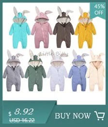 Lente Herfst Pasgeboren Baby Jongens Konijn Cartoon Hooded Rompertjes Baby Jumpsuits Paashaas Baby Romper Rits Pasgeboren Kleding