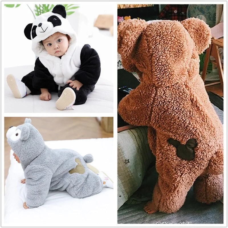 Baby Girl Boys Overall Winter Romper For Baby Jumpsuit Kids Carnival Costume Infant ClothingBaby Winter Clothes For Newborn
