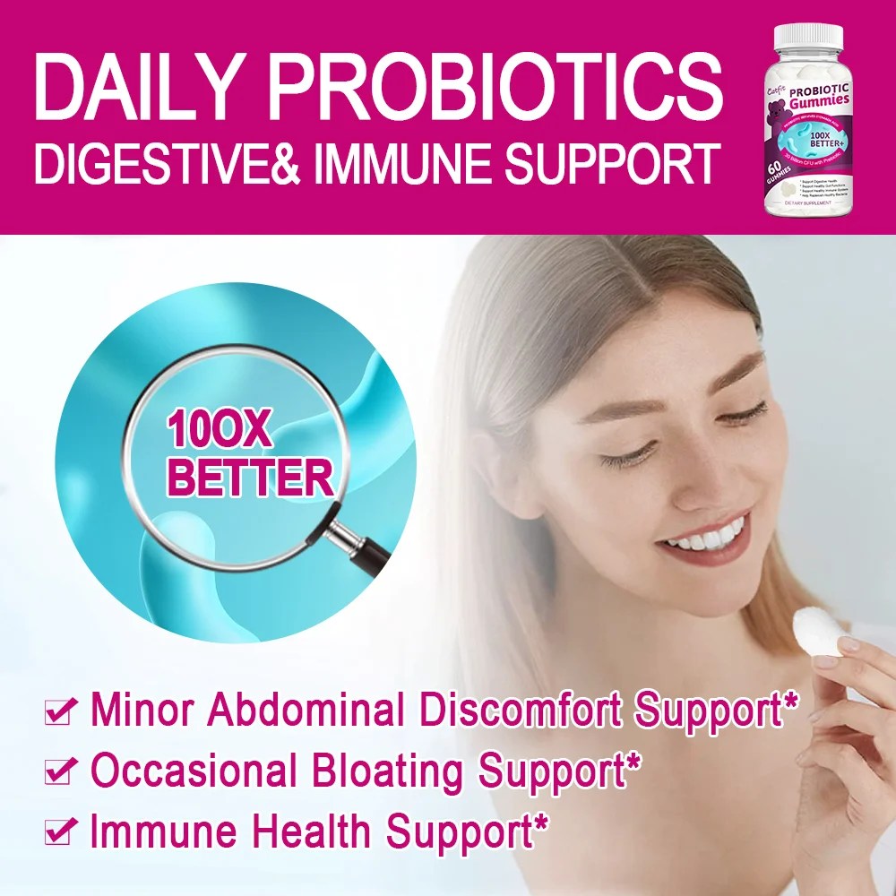 Catfit Biologische Probiotica Gummies Afslanken Product Versterken Immuniteit Gastro-intestinale Verpleging Helpen Spijsvertering Item