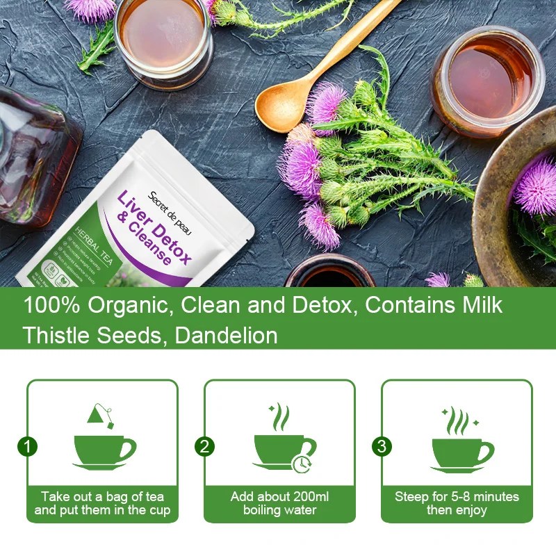 Sdp Dieet Natuurlijke L-Iver Detox Thee Opruimen Van Warmte Ontgiftende Ondersteunt Lever Metabolisme Organic Herbal L-Iver gezondheid Voedsel Thee