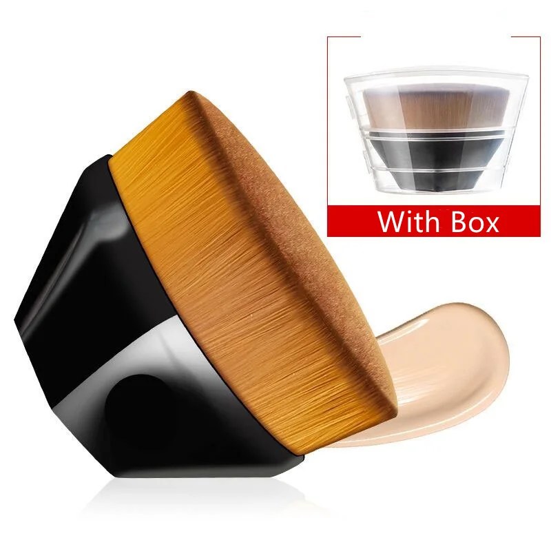 Zes Hoeken Make-Up Borstel Kabuki Vlekkeloze Foundation Brush Voor Vloeibare Make Up Brush Set Cosmetische Zachte Synthetische Make-Up Voor Vrouwen