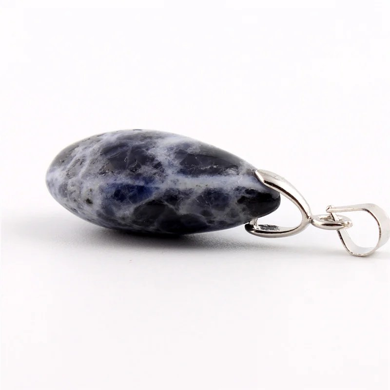 Diverse Natuursteen Water Drop Hangers Slinger Crystal Fluoriet Opalite obsidiaan Chakra Healing Reiki Kralen & Gratis verzending