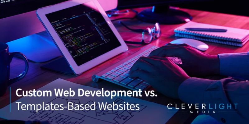 Custom Web Development Vs Templates Based Websites Cleverlight - Beautiful Colorful Background - Retina