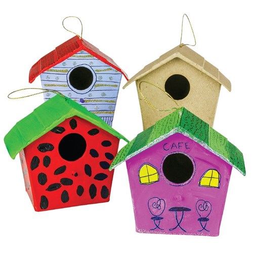 Did you mean paper mache crafts. Dazzling Papier Mache Birdhouses Papier Mache Cleverpatch Art Craft Supplies