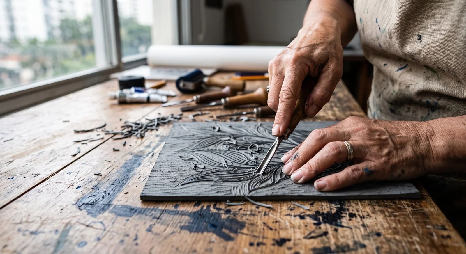 Oficina de Gravura – Trabalhando a Luz e a Sombra Inspiradas em Rembrandt