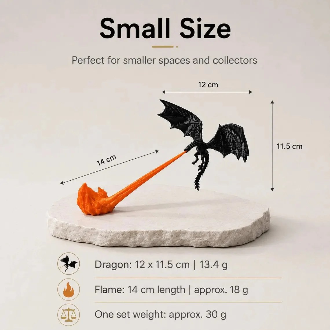 ClickWix Custom Dragon LED Night Light, 3D Fire Breathing Dragon Lamp, Battery Powered Fantasy Figurine, Personalized Gamer Room Decor Gift - Image 10