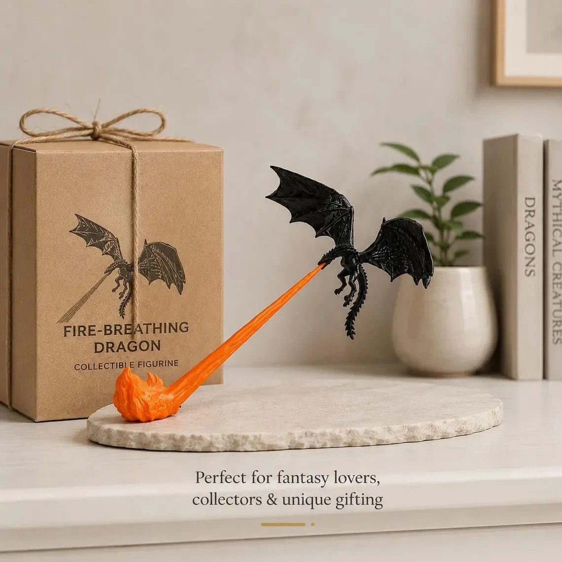 ClickWix Custom Dragon LED Night Light, 3D Fire Breathing Dragon Lamp, Battery Powered Fantasy Figurine, Personalized Gamer Room Decor Gift - Image 15