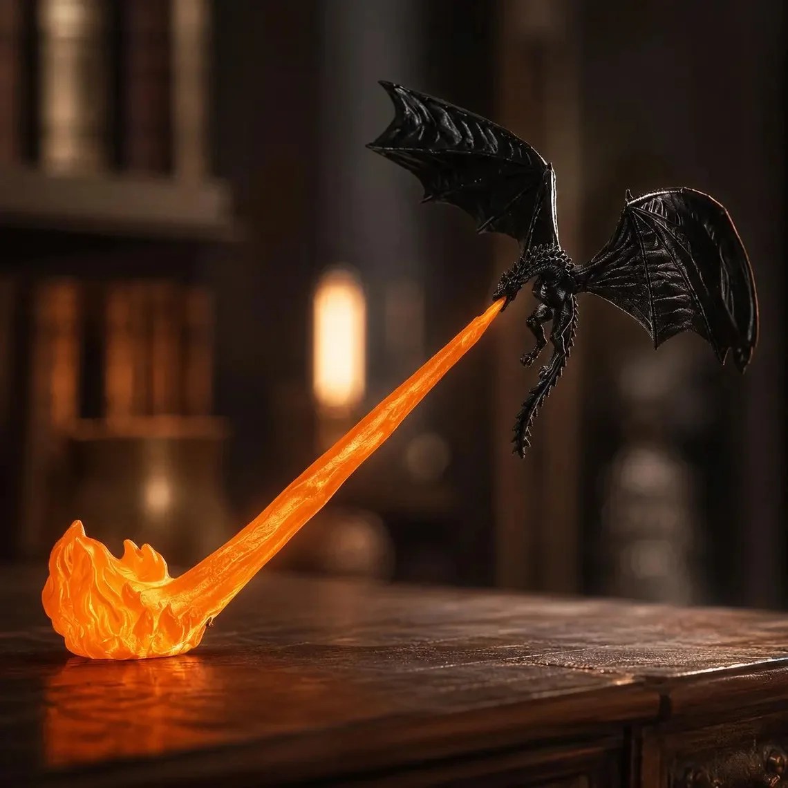 ClickWix Custom Dragon LED Night Light, 3D Fire Breathing Dragon Lamp, Battery Powered Fantasy Figurine, Personalized Gamer Room Decor Gift - Image 20