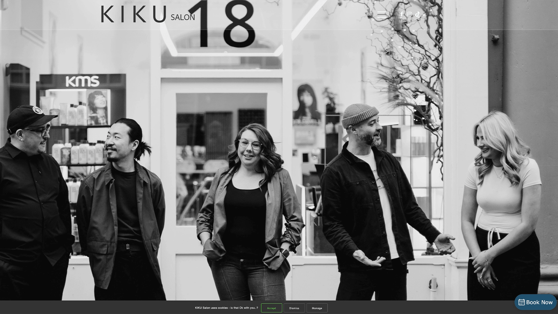 KIKU Hair Salon Website Client launched in November 2024