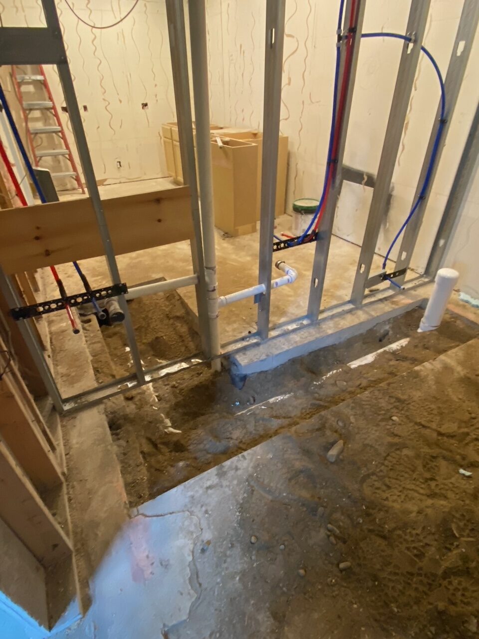 Structural repairs during storm damage restoration project