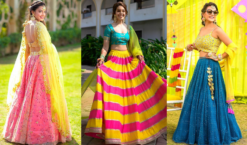 bridal dresses color combination