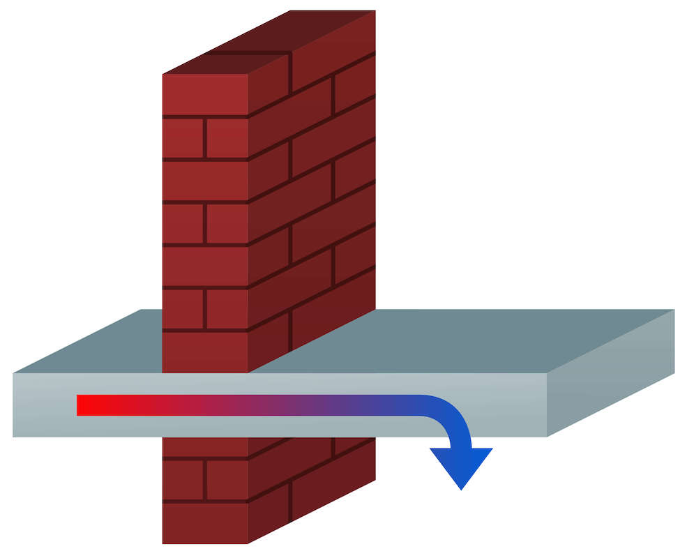 Cold Bridge Example Through Concrete Slab