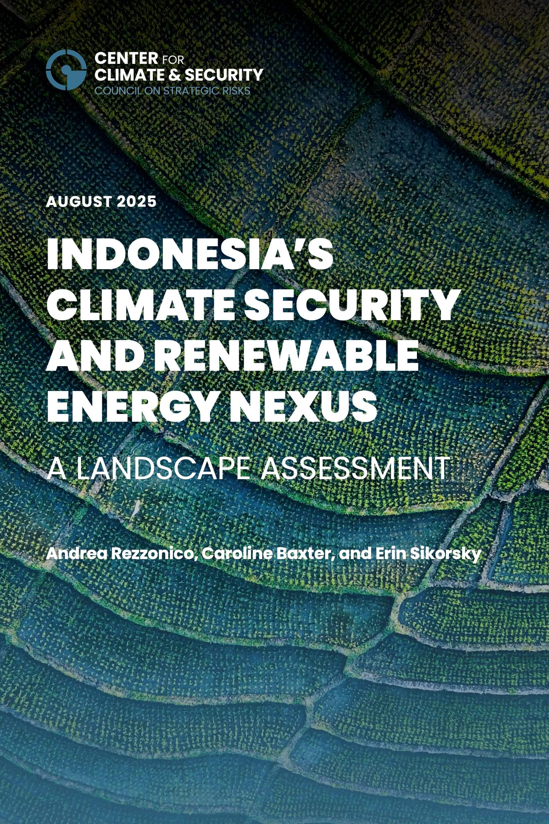 Indonesia's Climate Security and Renewable Energy Nexus: A