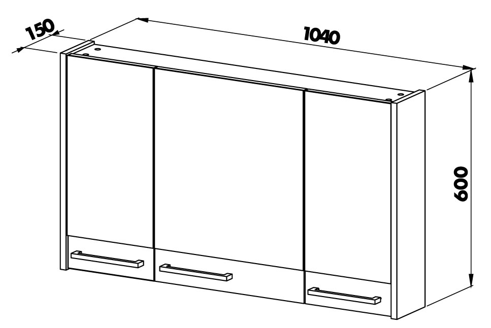 Зеркало со шкафом MARTAT Sofia 100cm (brown)