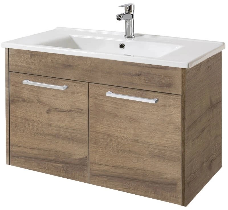 Lavoar cu dulap Sofia 85cm (brown)