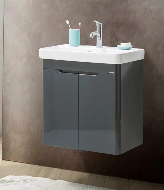 Lavoar cu dulap MARTAT Rio 55cm (athracite)