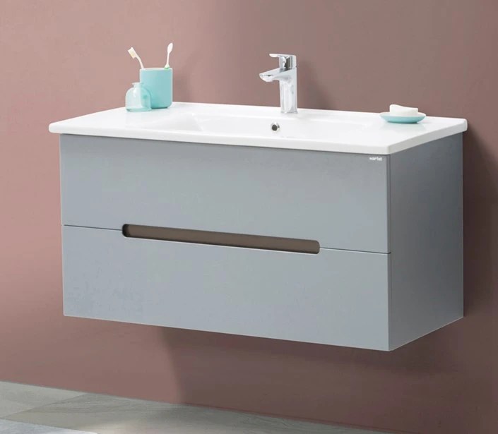 Lavoar cu dulap Irmak 100cm (grey)