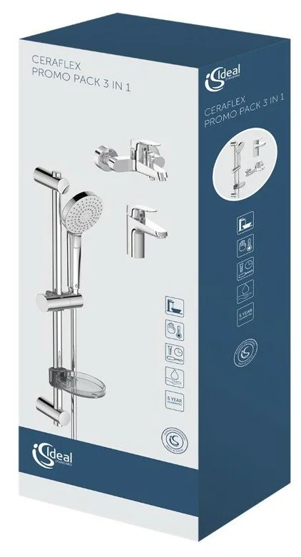 Set baterii Ideal Standard CERAFLEX (Cada+Lavoar+Bara dus) BD001AA
