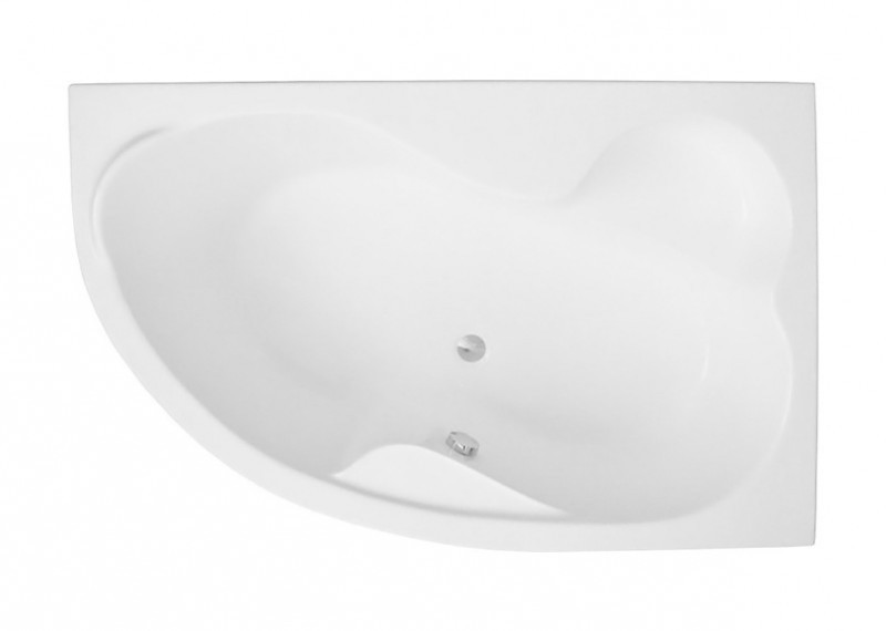 Cada de baie asimetrica acryl pe colt MEGA (suport inclus)