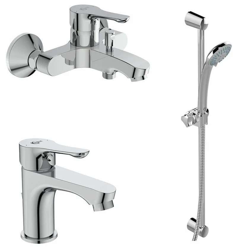 Set baterii Ideal Standard ALPHA (Cada+Lavoar+Bara dus) BD004AA