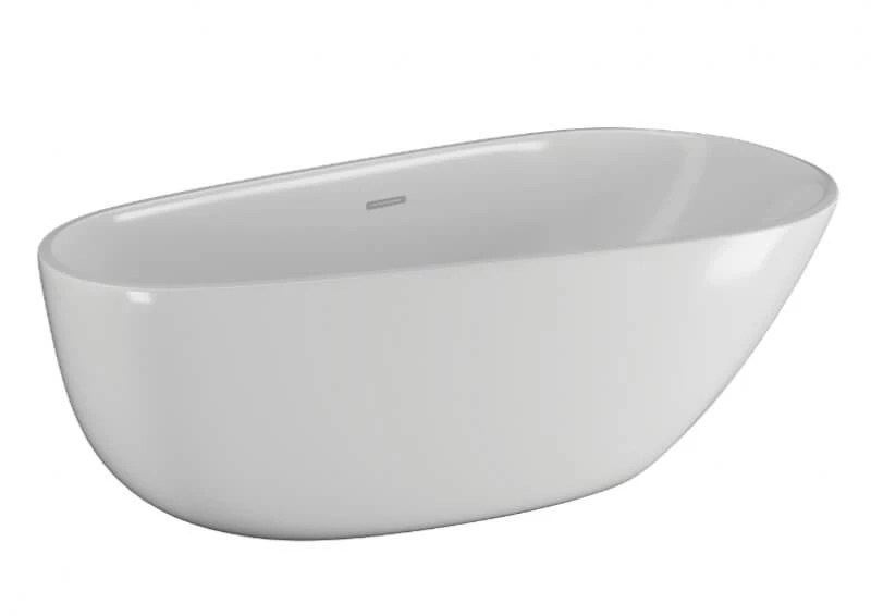 Ванна акриловая Polimat Shila white 170x85 freestanding + сифон