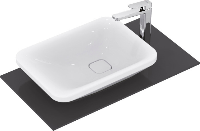 Lavoar asimetric pe blat Ideal Standard Tonic II 55x40cm (K083301)