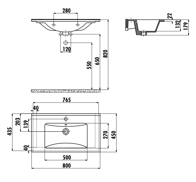 Lavoar Creavit Su 45x80 SU080.000