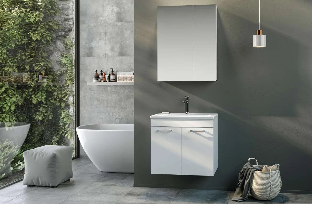 Lavoar cu dulap ORKA Bafa 60 White