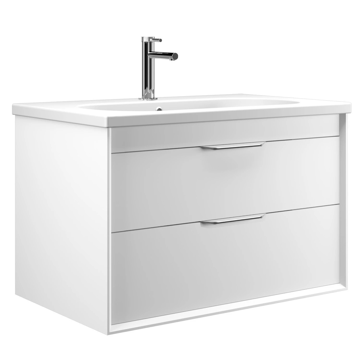 Lavoar cu dulap ORKA CLAY 80 White