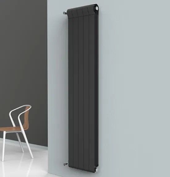 Алюминиевый радиатор Radiatori 2000 OTTIMO Plus 2000mm black(1 секция)