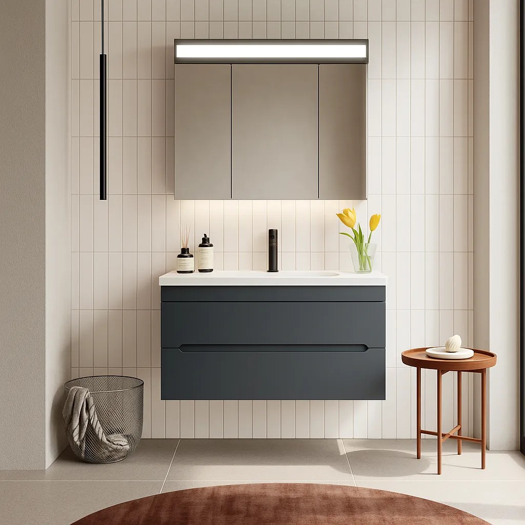 Lavoar cu dulap ORKA Varna  80 Matt Grey
