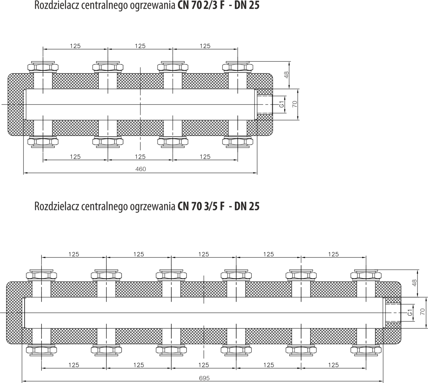 Colector C 70- 3/5F DN 25 606222