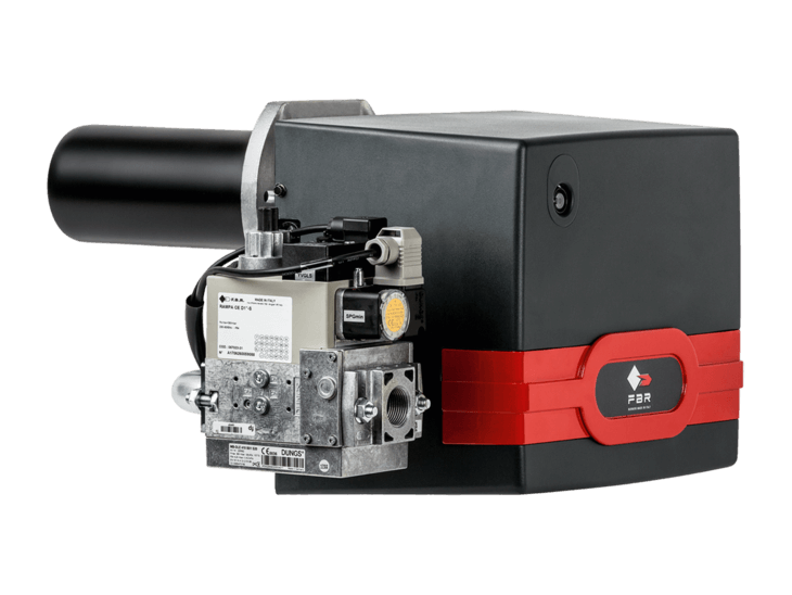 Arzator F.B.R. GAS X 1/2 CE TC + R. CE D1/2"-S, 2 trepte (23-58 kW)