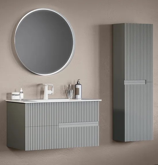 Умывальник с тумбой ORKA Moonlight 120 Matt Grey
