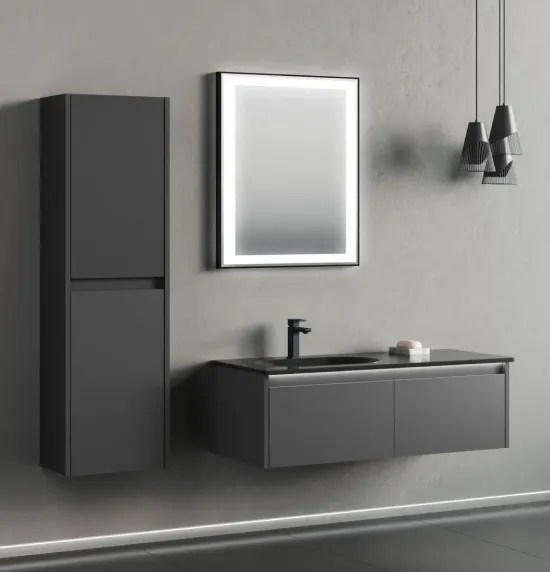 Умывальник с тумбой ORKA Lisbon 110 Black Matt