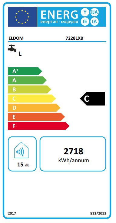 Boiler electric Eldom Favourite 200L orizontal (72281XB)