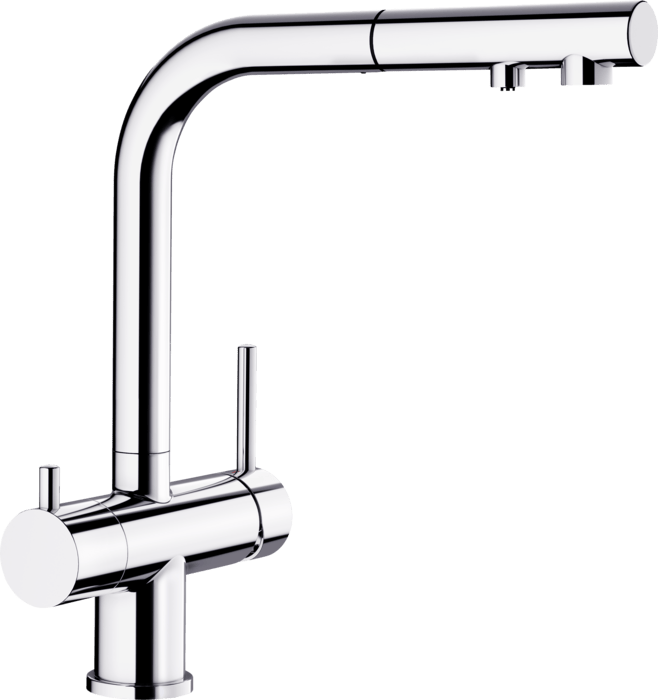 Baterie chiuvetă cu conectare la filtru Blanco FONTAS-S II (chrom) 525198